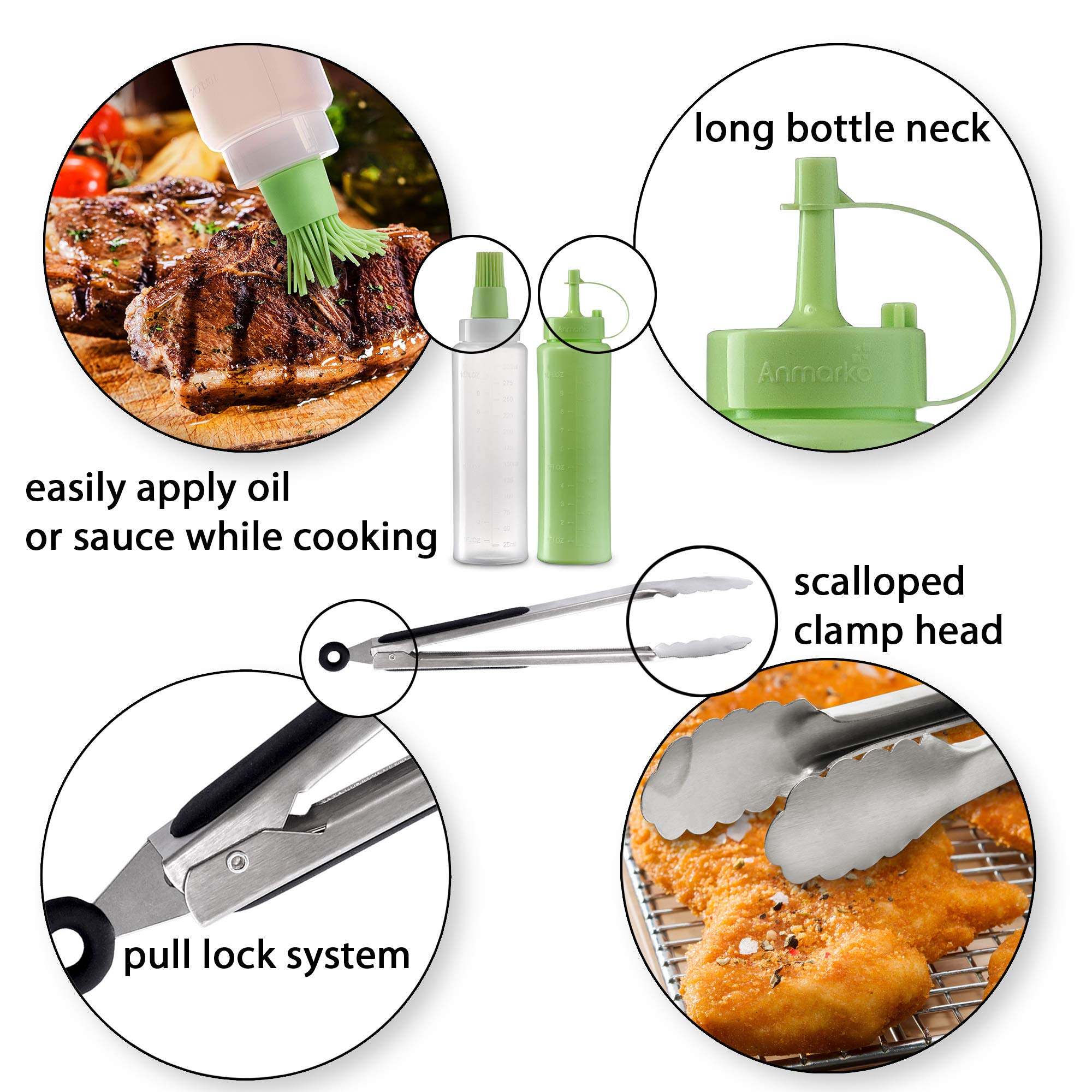 Anmarko oversized pancake flipper displaying rounded corners for easy flipping