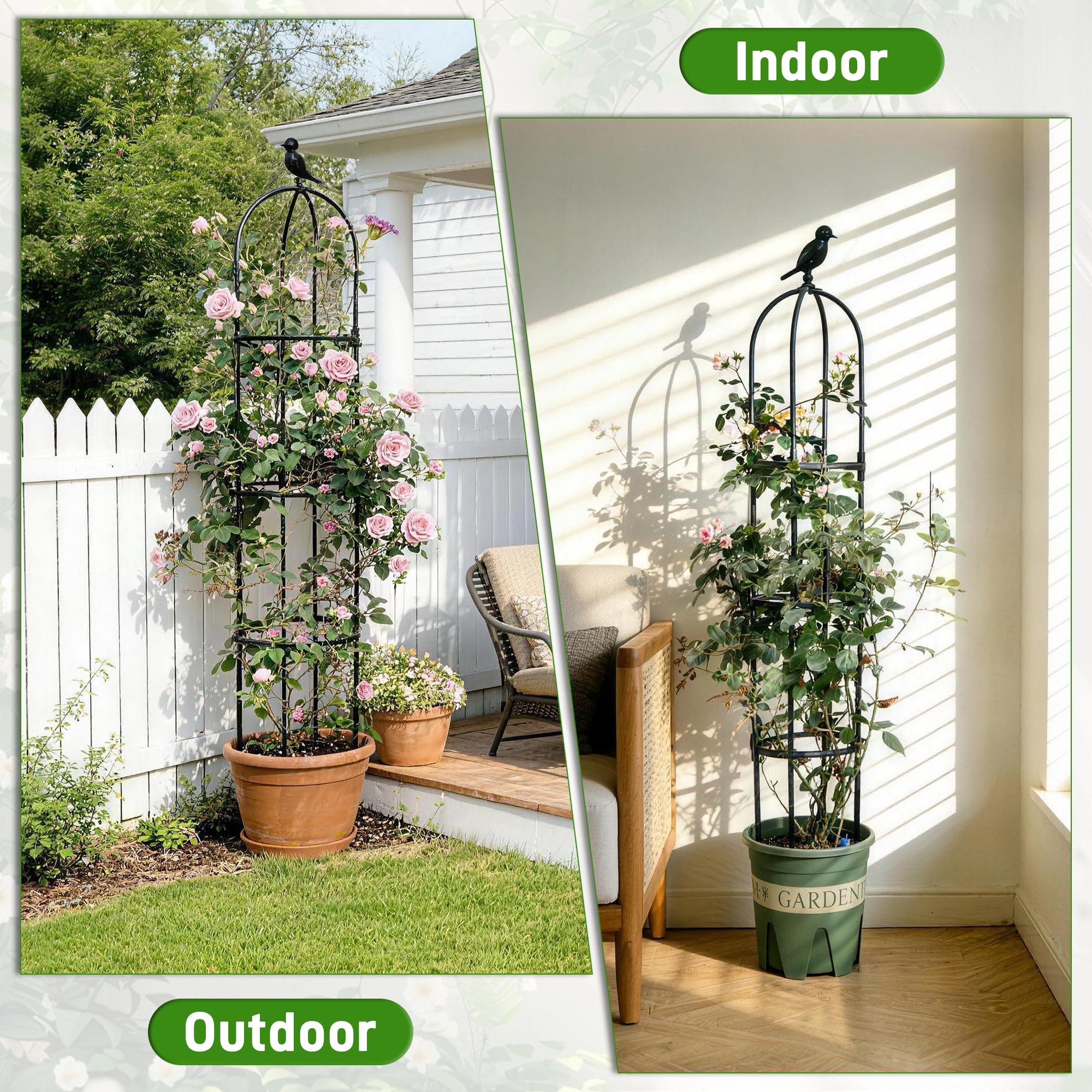 Anothera 6ft Trellis disassembled for off-season storage