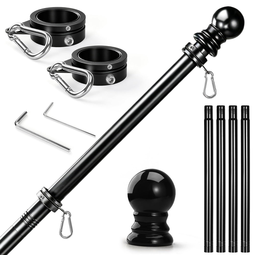 Anovo 5 FT Flag Pole Kit with stainless steel construction