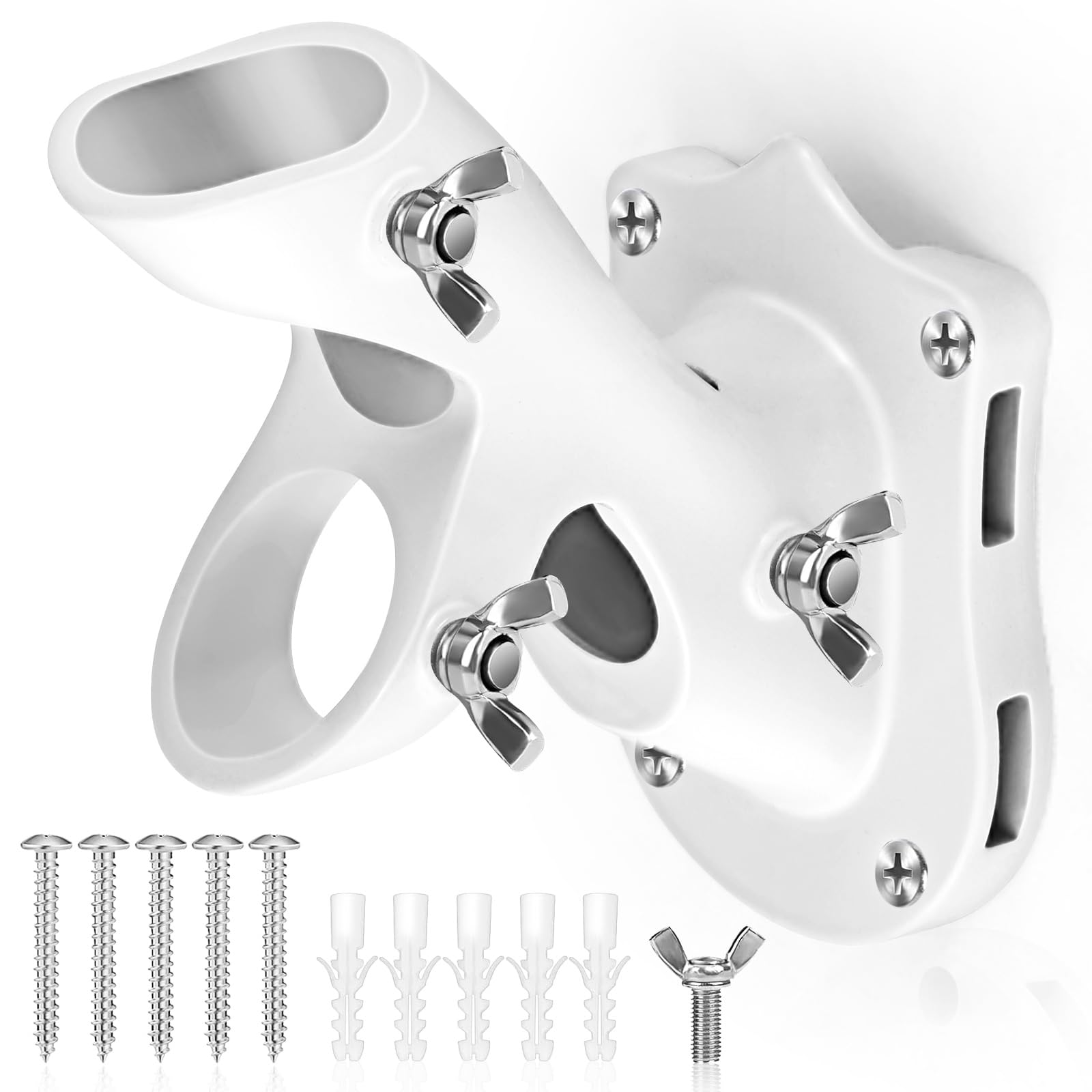 Anovo Flag Pole Holder showing the sturdy aluminum construction