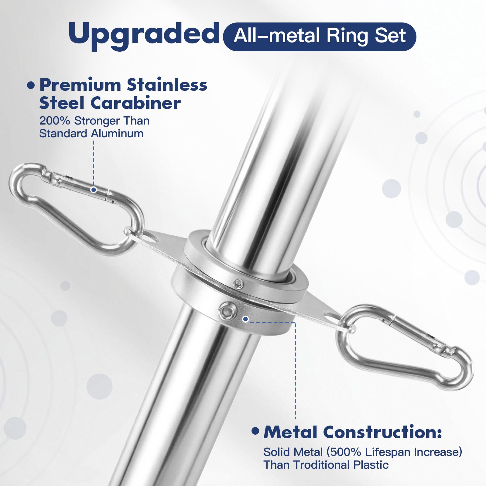 Anovo flag pole kit showing adjustable sections