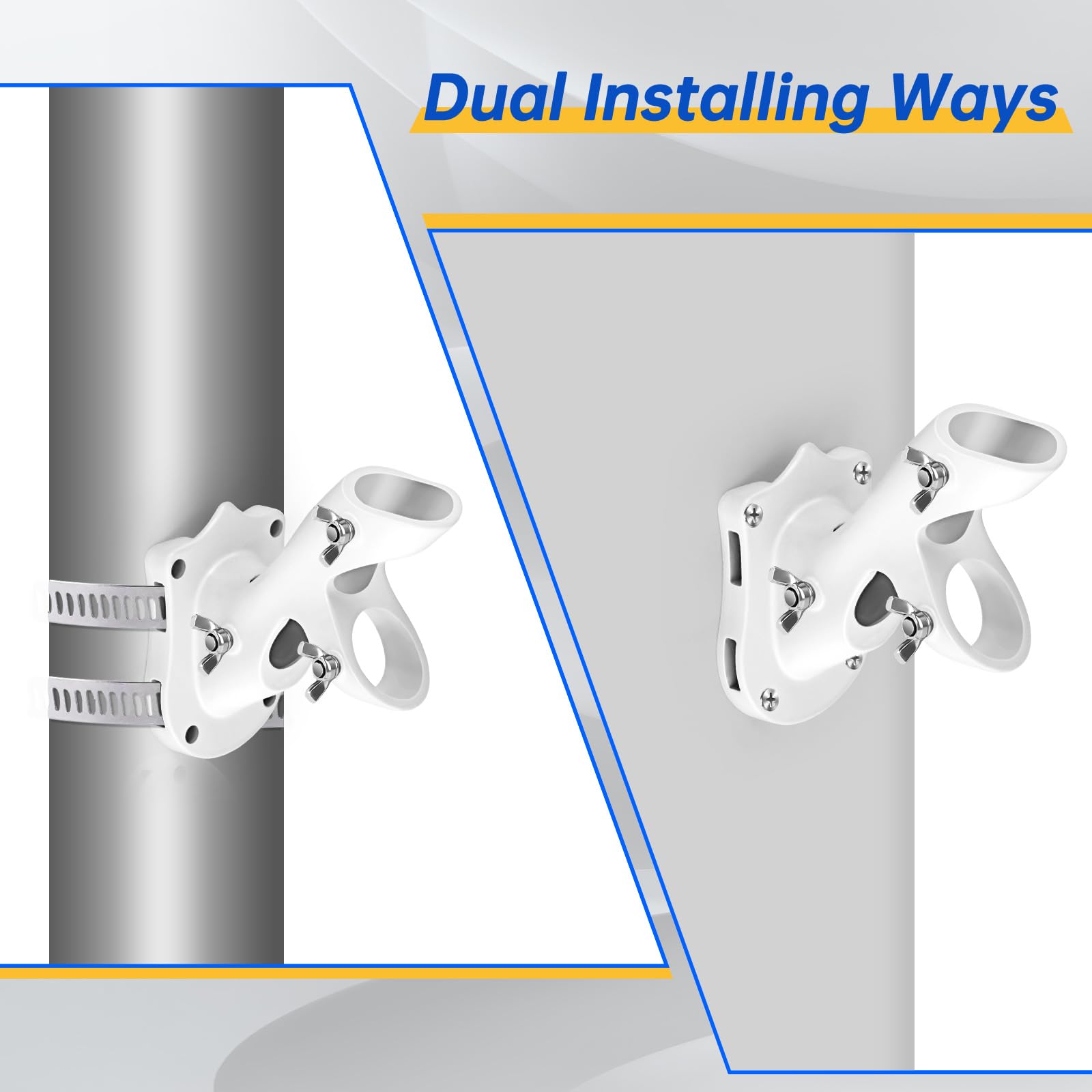 Anovo Flag Pole Kit with ball ornament on top