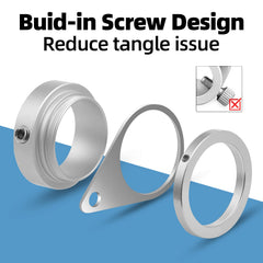 Anovo flag pole rings mounted on flagpole