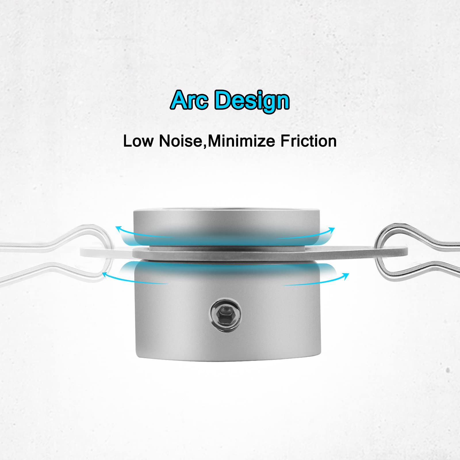 Anovo flag pole rings pack including screws and carabiner