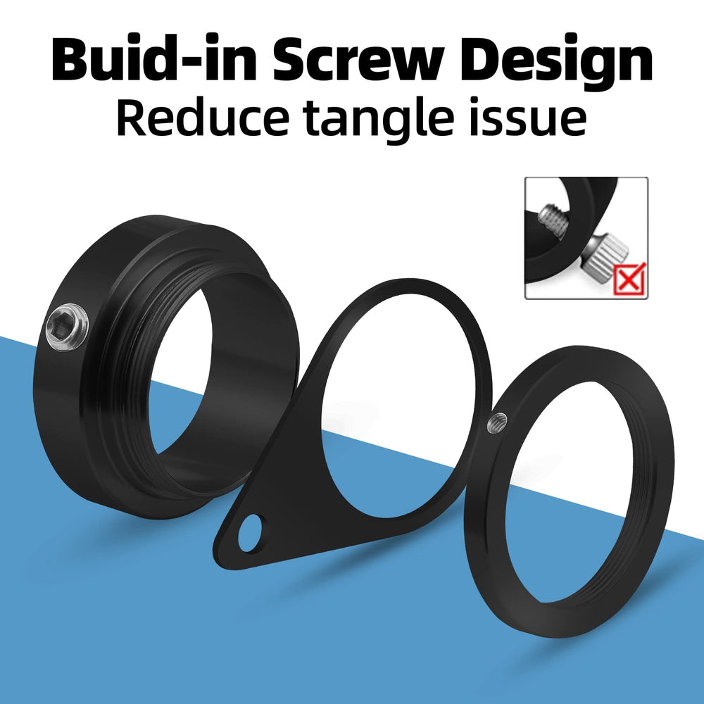Anovo Flag Pole Rings showing 360-degree rotation