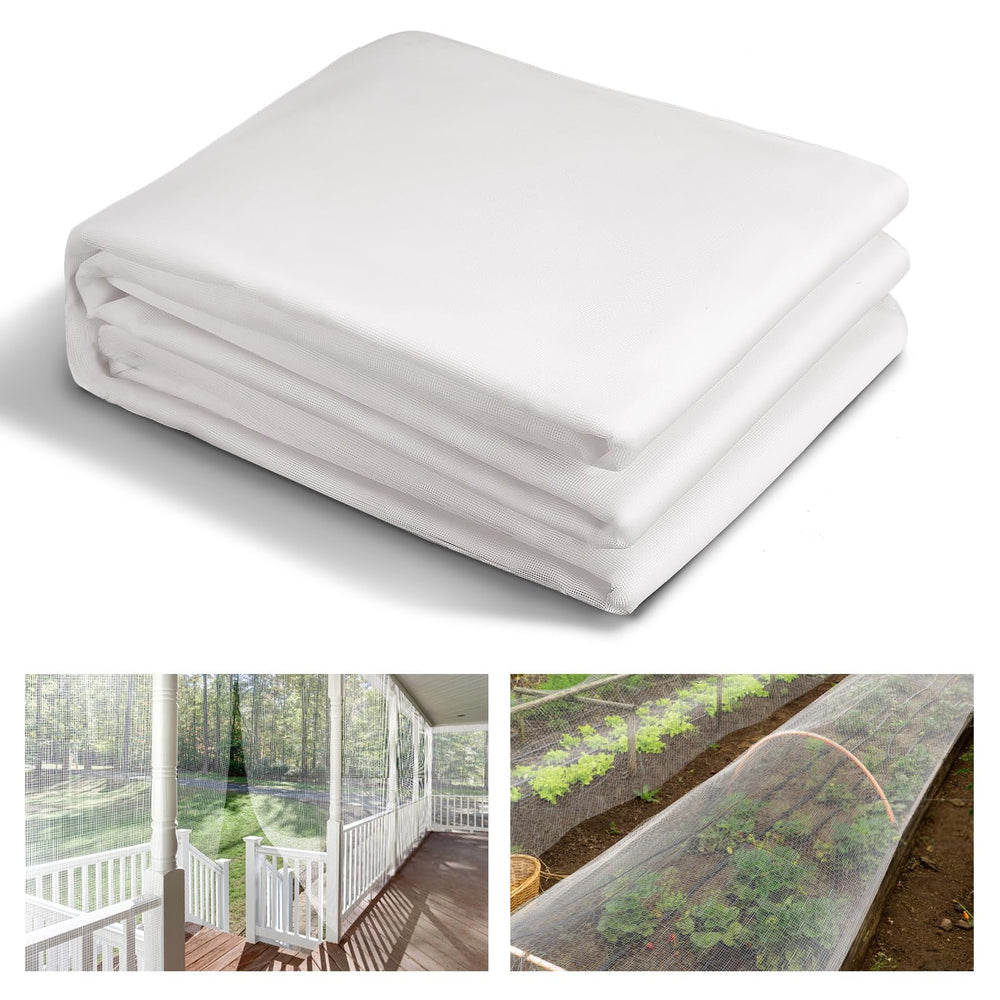 ANPHSIN Mosquito Net Garden Netting 10x33ft white front view