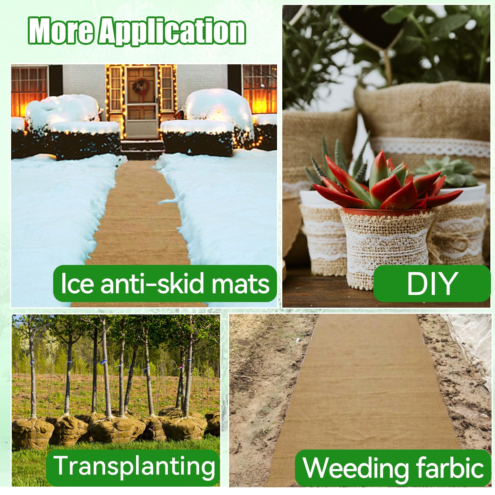 ANPHSIN plant cover being cut to size for multiple plants
