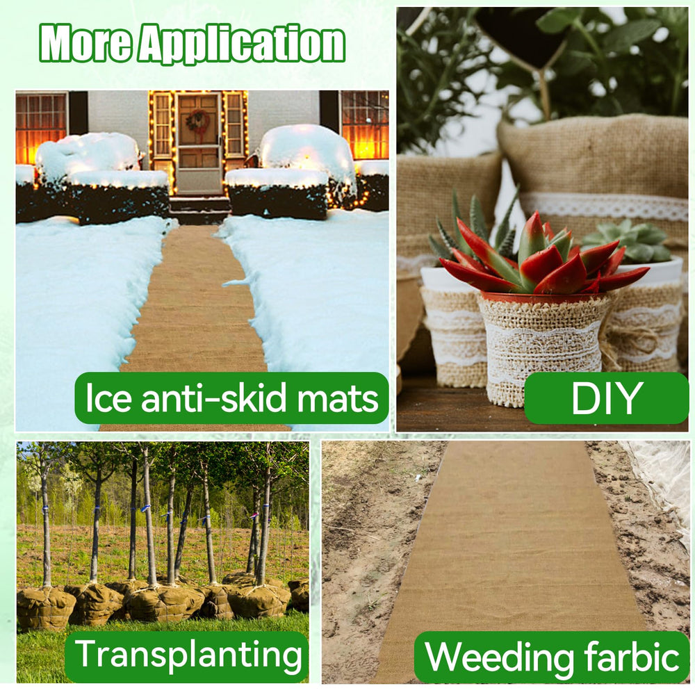 ANPHSIN plant cover being cut to size for multiple plants