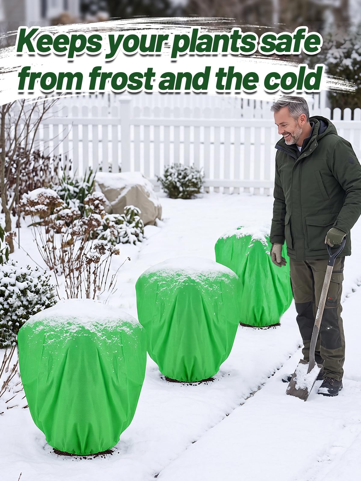 ANPHSIN plant covers displayed in garden setting