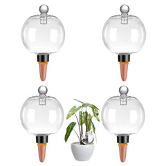 Ansberta Plant Watering Globes 4 Pack clear design