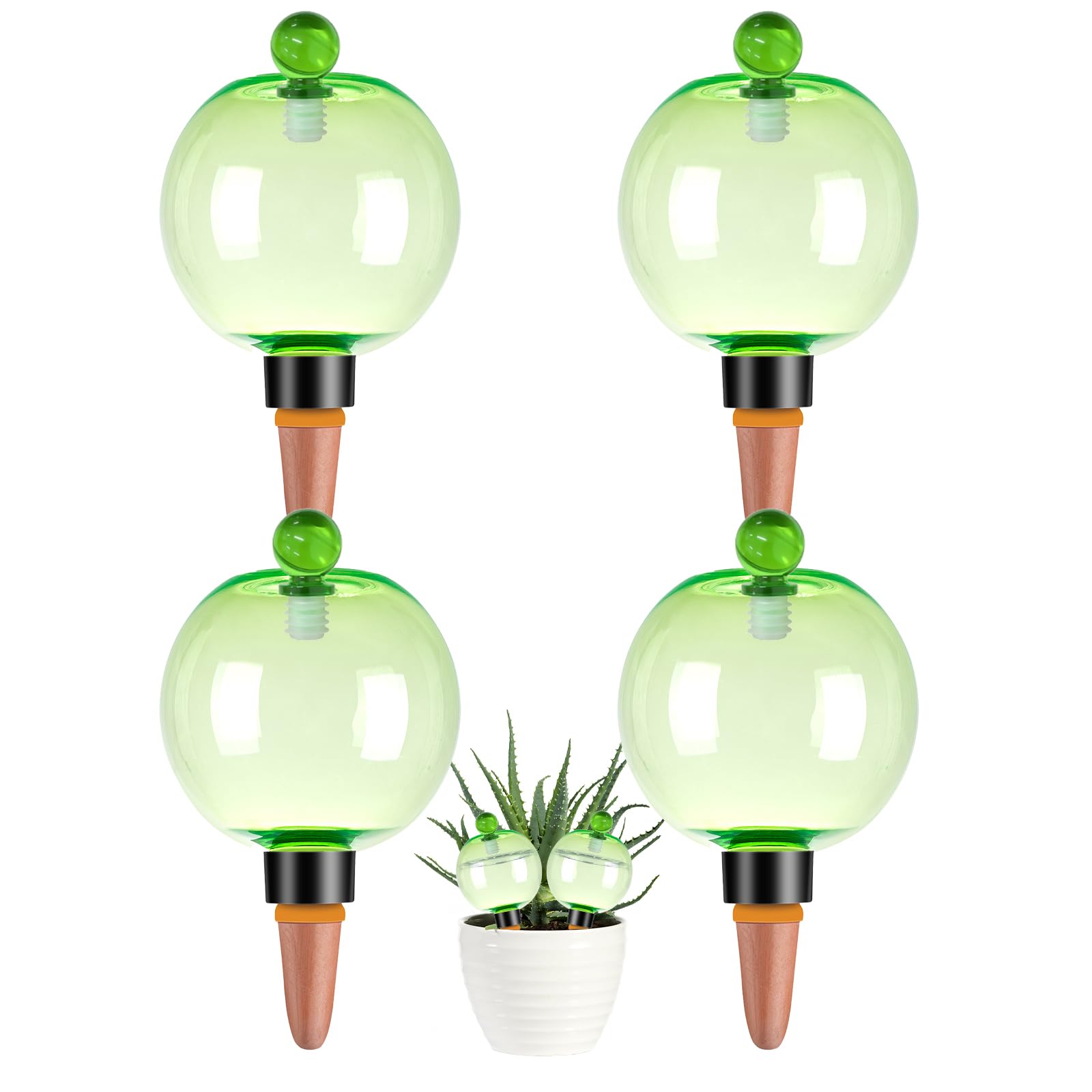 Ansberta Self Watering Globe green model front view