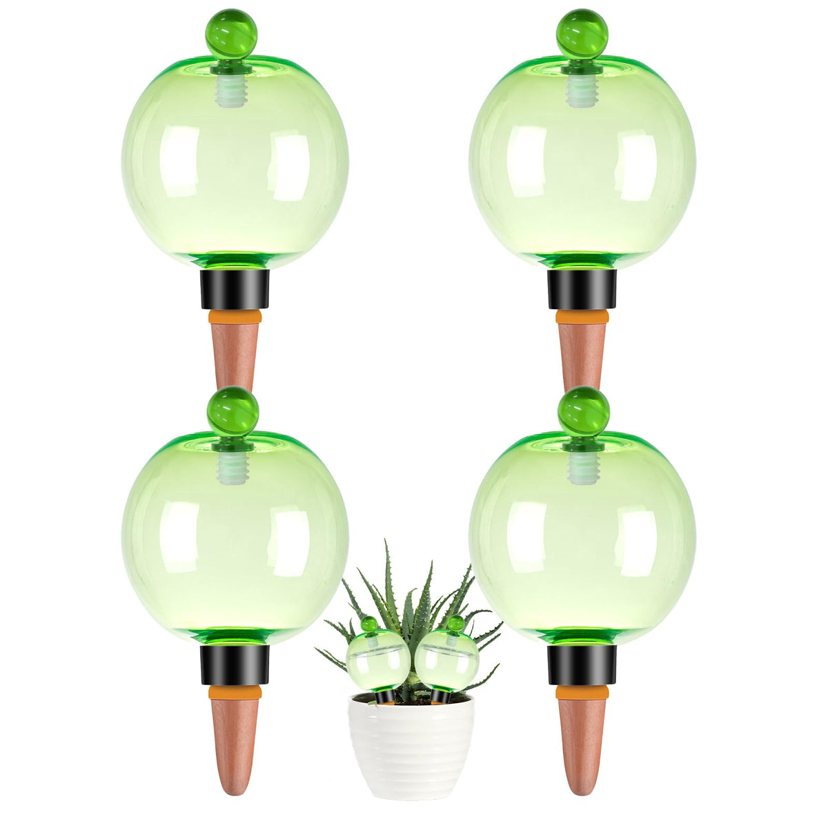Ansberta Self Watering Globe green model front view