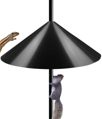 Ansionsol 19 Inch Squirrel Baffle black model front view