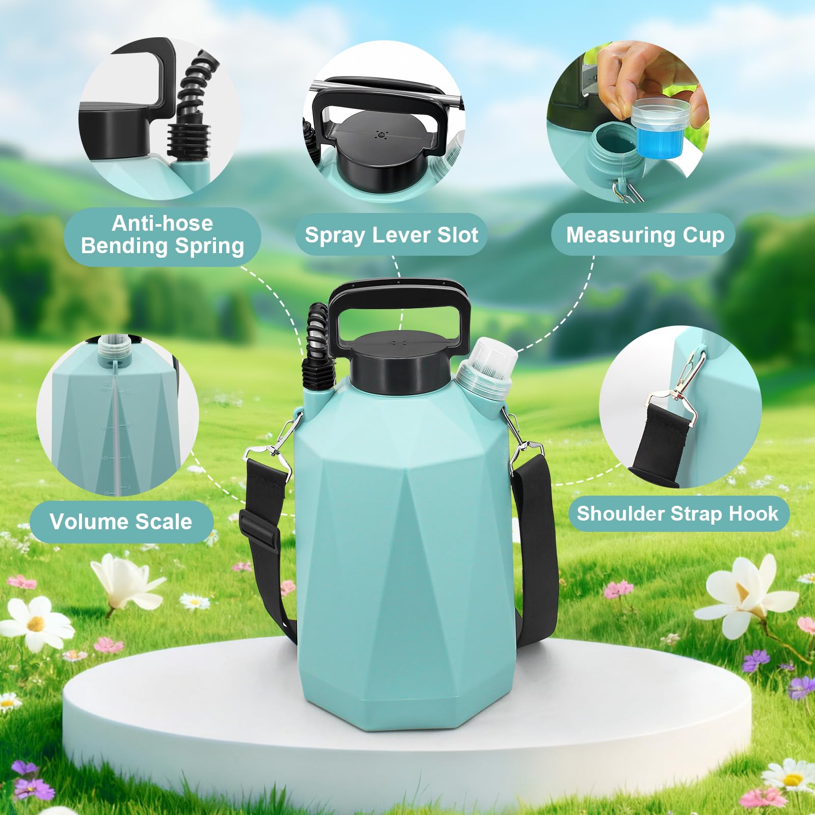 Anti-kinking coil spring of SideKing Battery Powered Sprayer