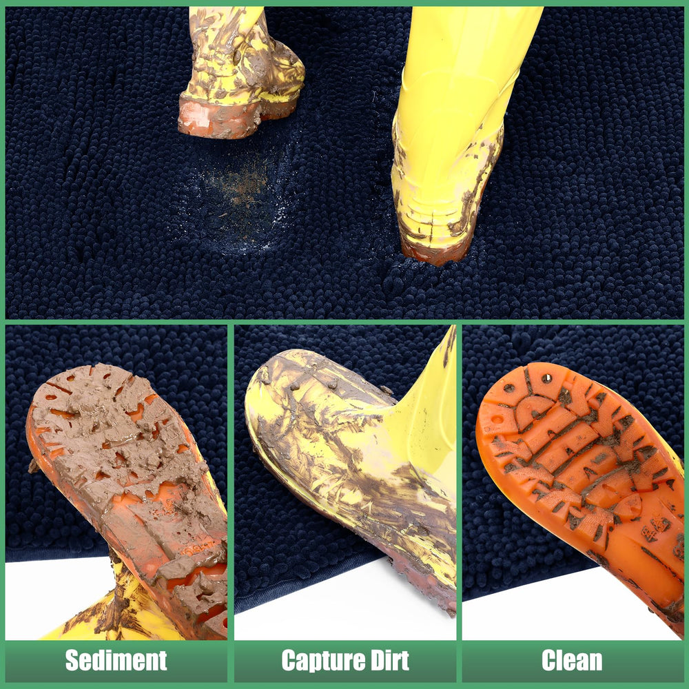 Anti-slip rubber backing of the IM HOME door mat