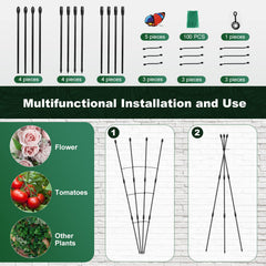Antizz Garden Trellis 47in assembly instructions with parts