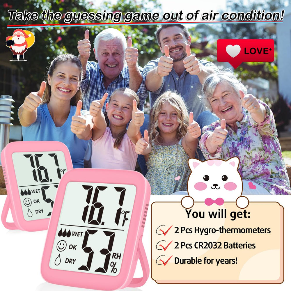 Antonki hygrometer thermometer with user manual