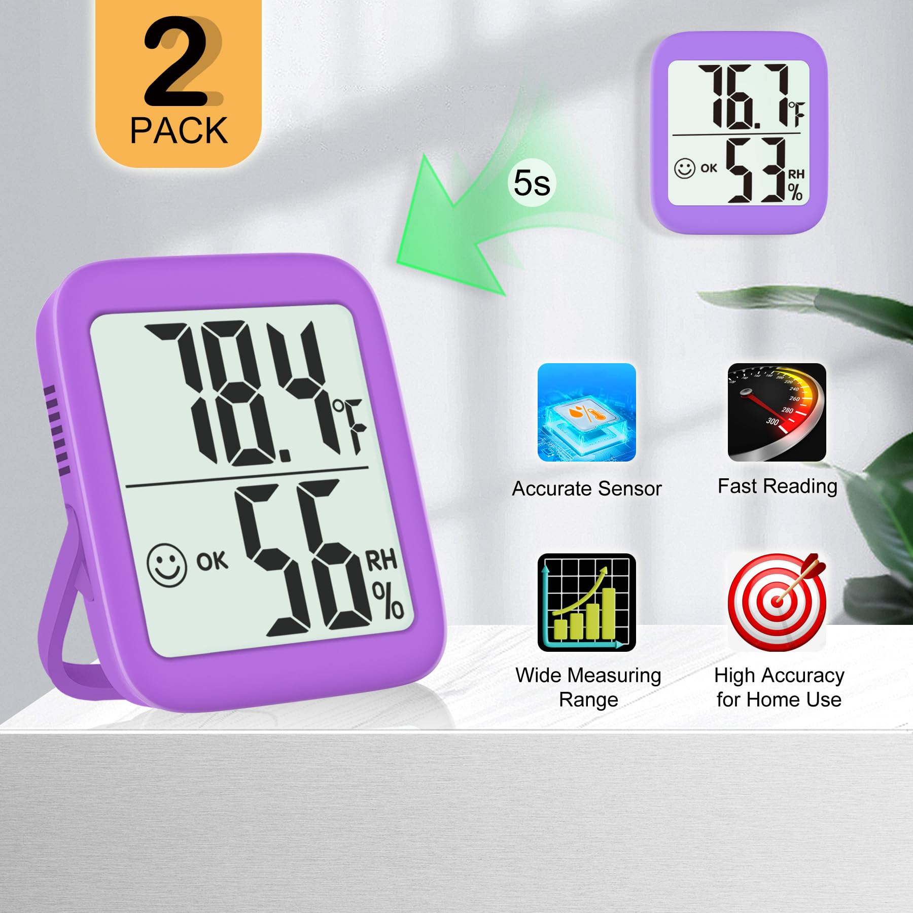 Antonki Room Hygro-Thermometer in a nursery setting