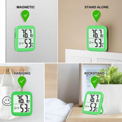 Antonki Room Thermometer Hygrometer on bedside table