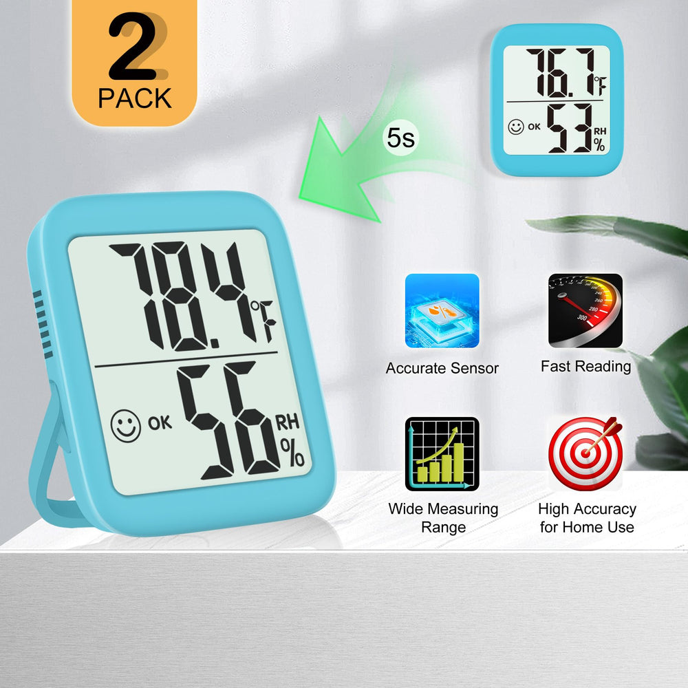 Antonki thermometer in a nursery setting monitoring humidity
