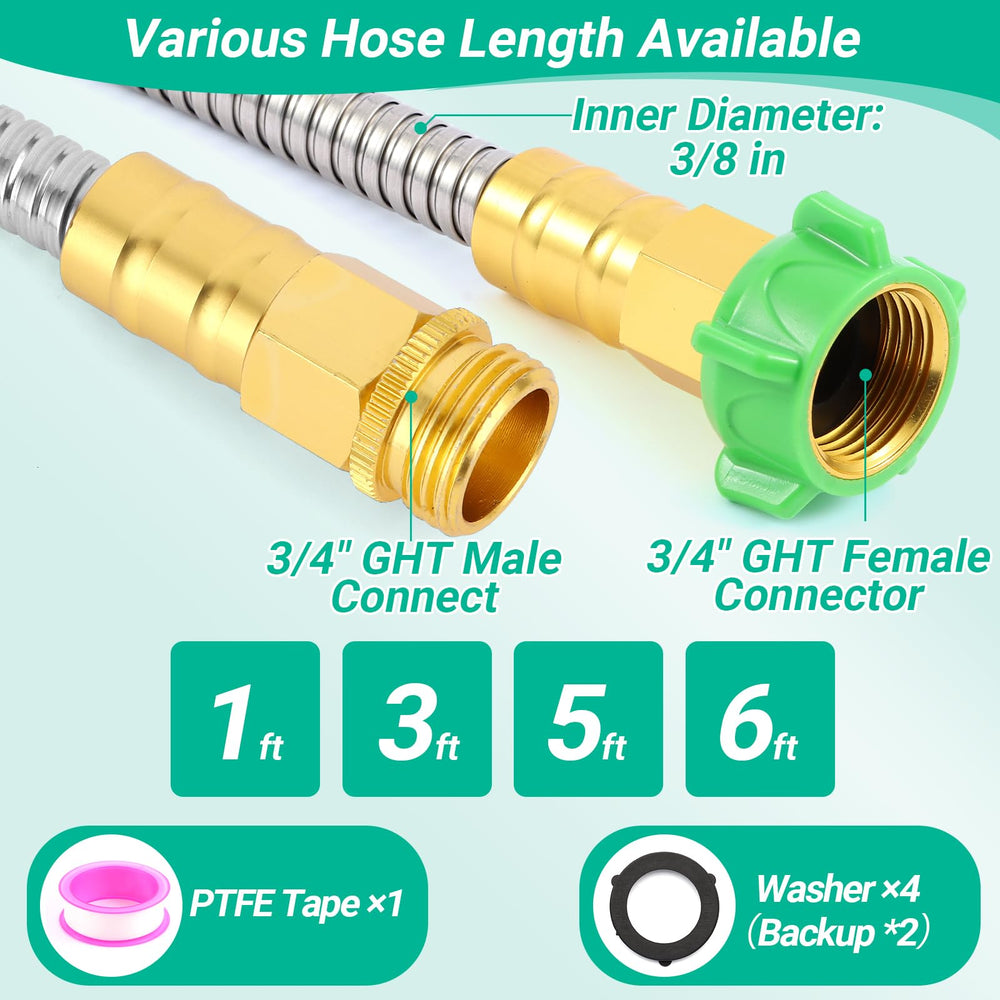 AnyEasy 6 ft garden hose in use watering plants