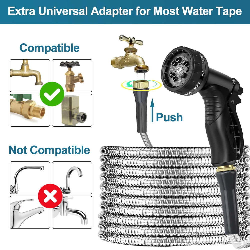 AnyEasy garden hose coiled for easy storage