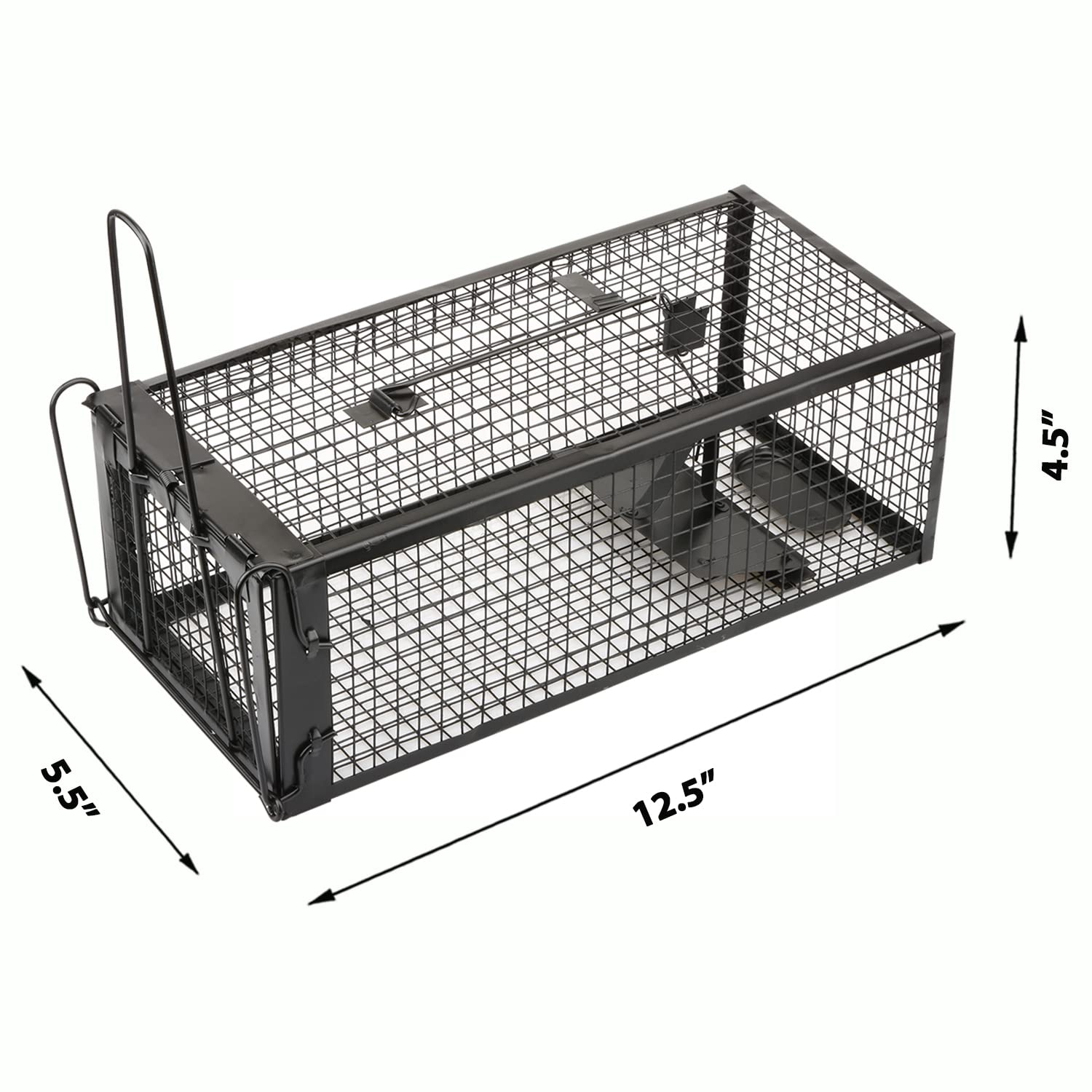 Anyhall 12.5 x 5.5 x 4.5 inches rat trap side view