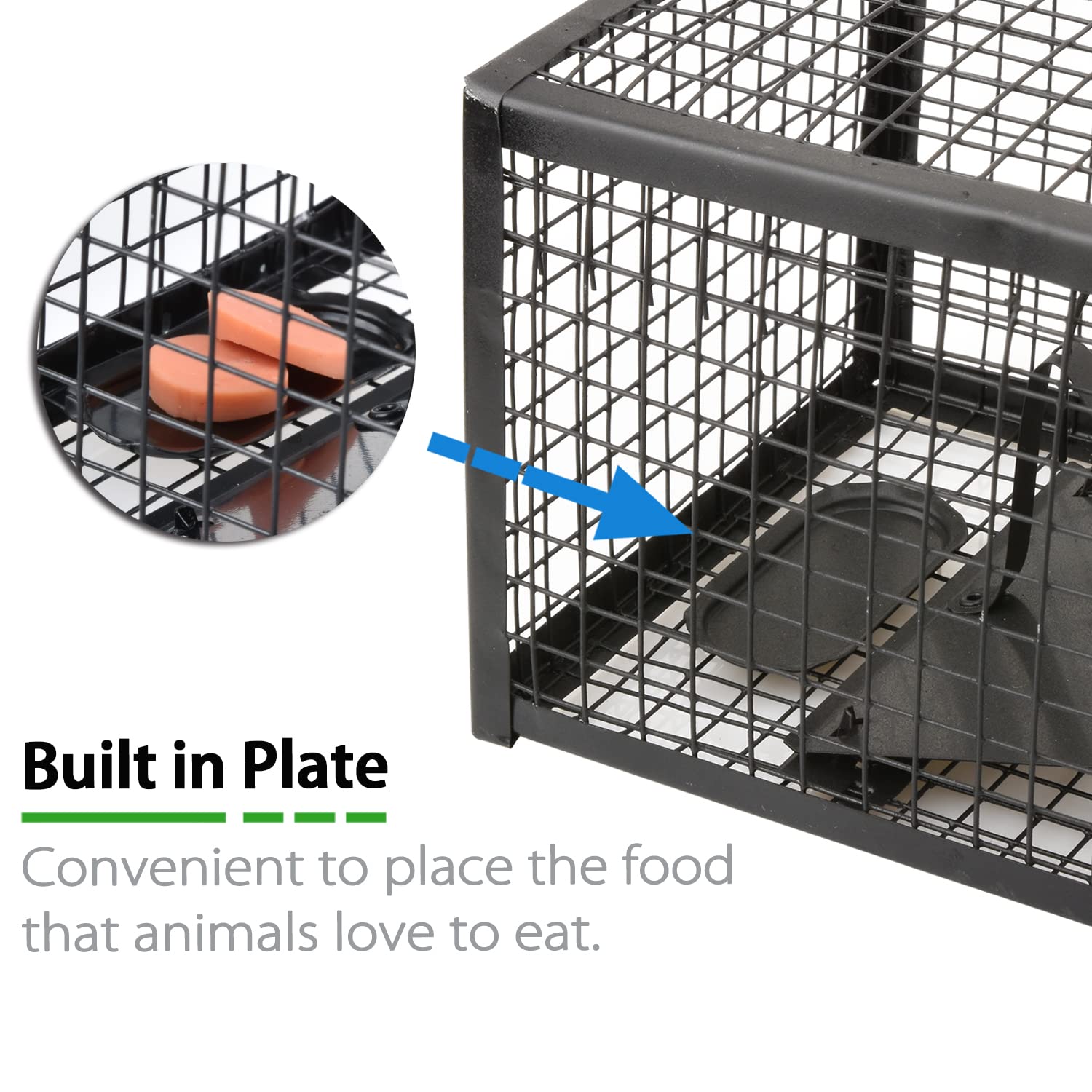 Anyhall live rodent trap with door closed