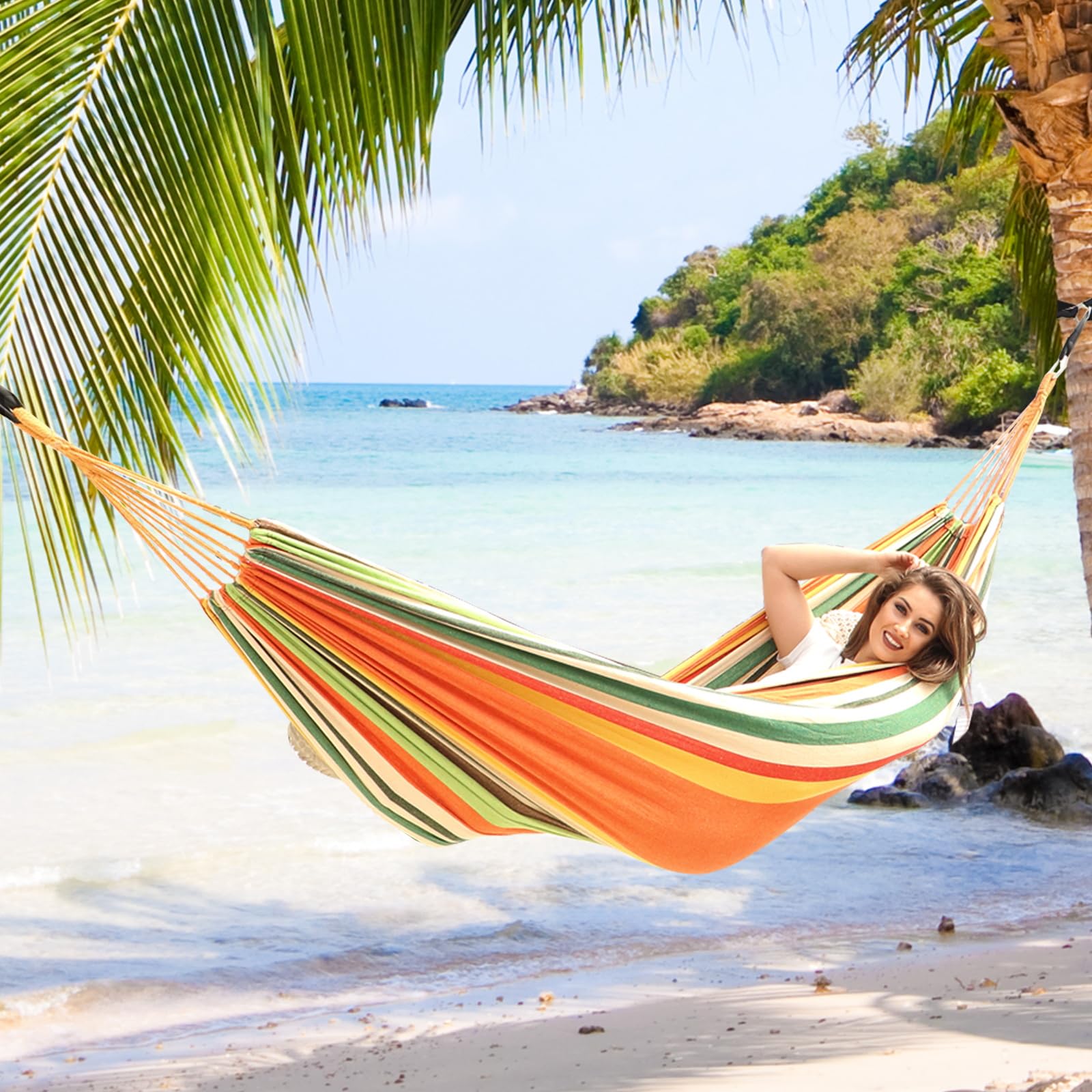 ANYOO hammock showing spacious design for sitting