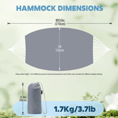 ANYOO Portable Camping Hammock with tree straps