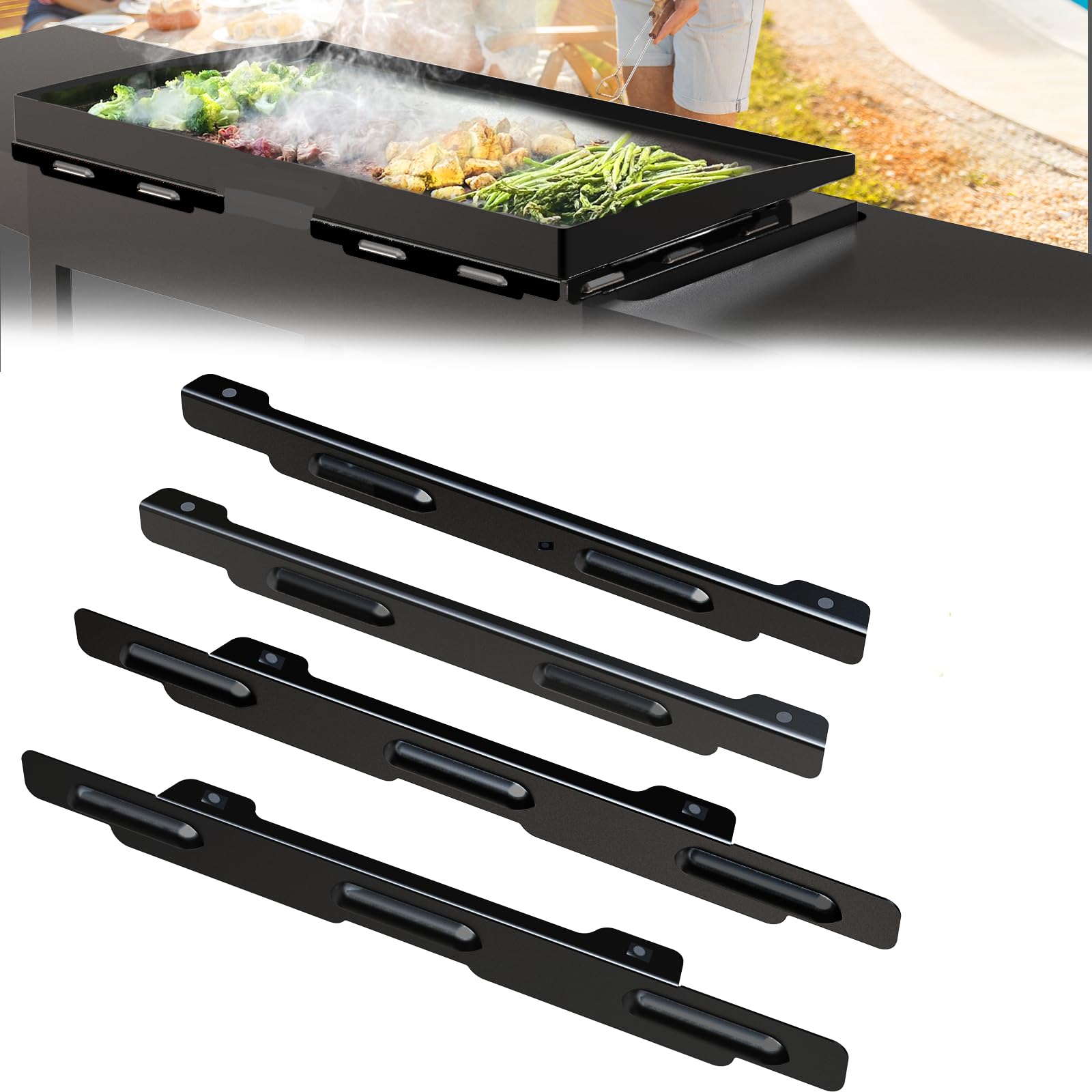 Aoanoko Magnetic Wind Screen for Blackstone Griddle 36 inch front view