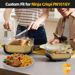 AODPWEN Air Fryer Liners size comparison with air fryer