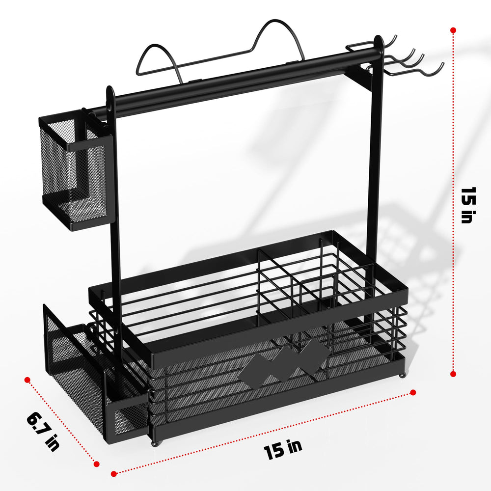 Aofmee Grill Caddy with detachable plate and cutlery holders