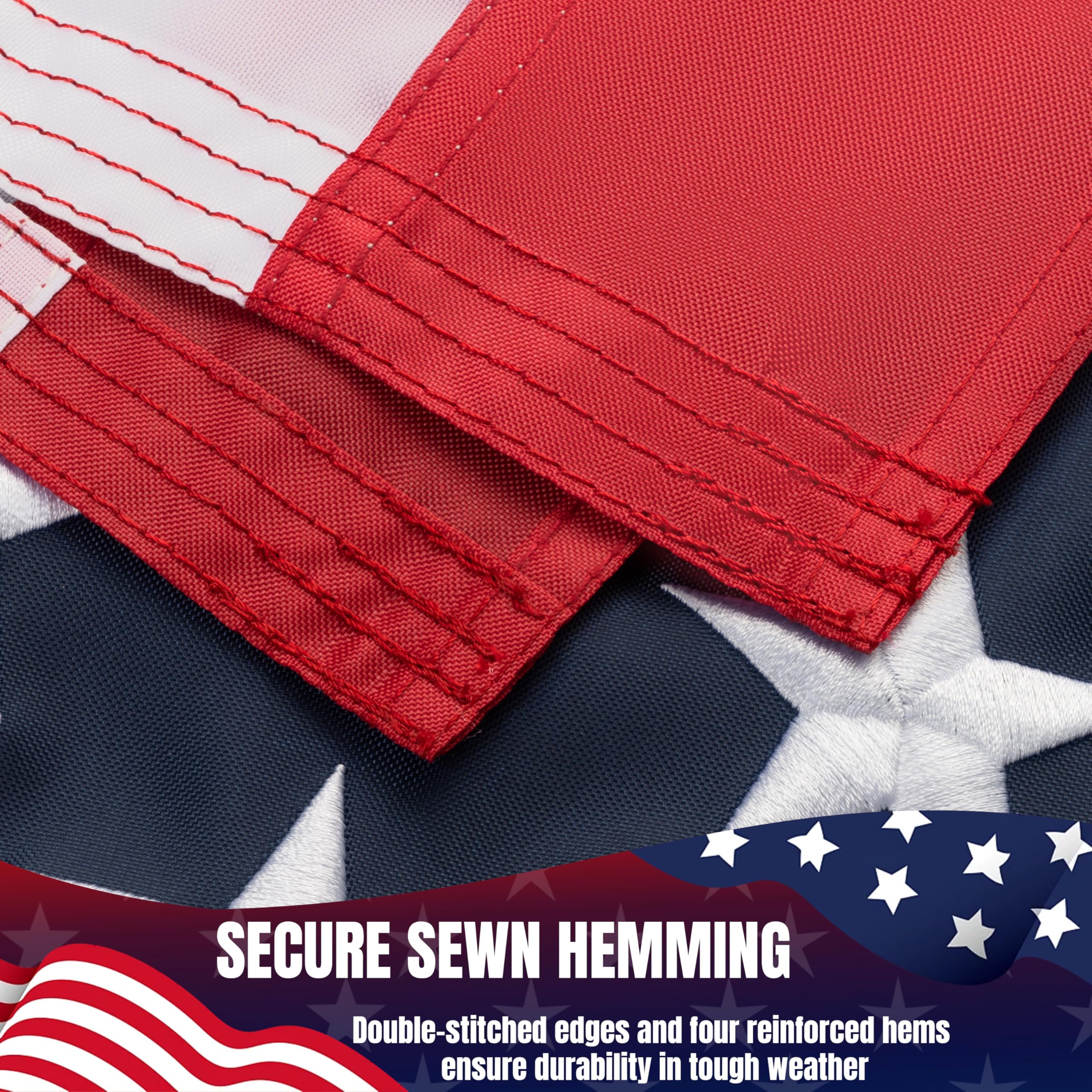 AOKIIE American Flag with vibrant red, white, and blue colours
