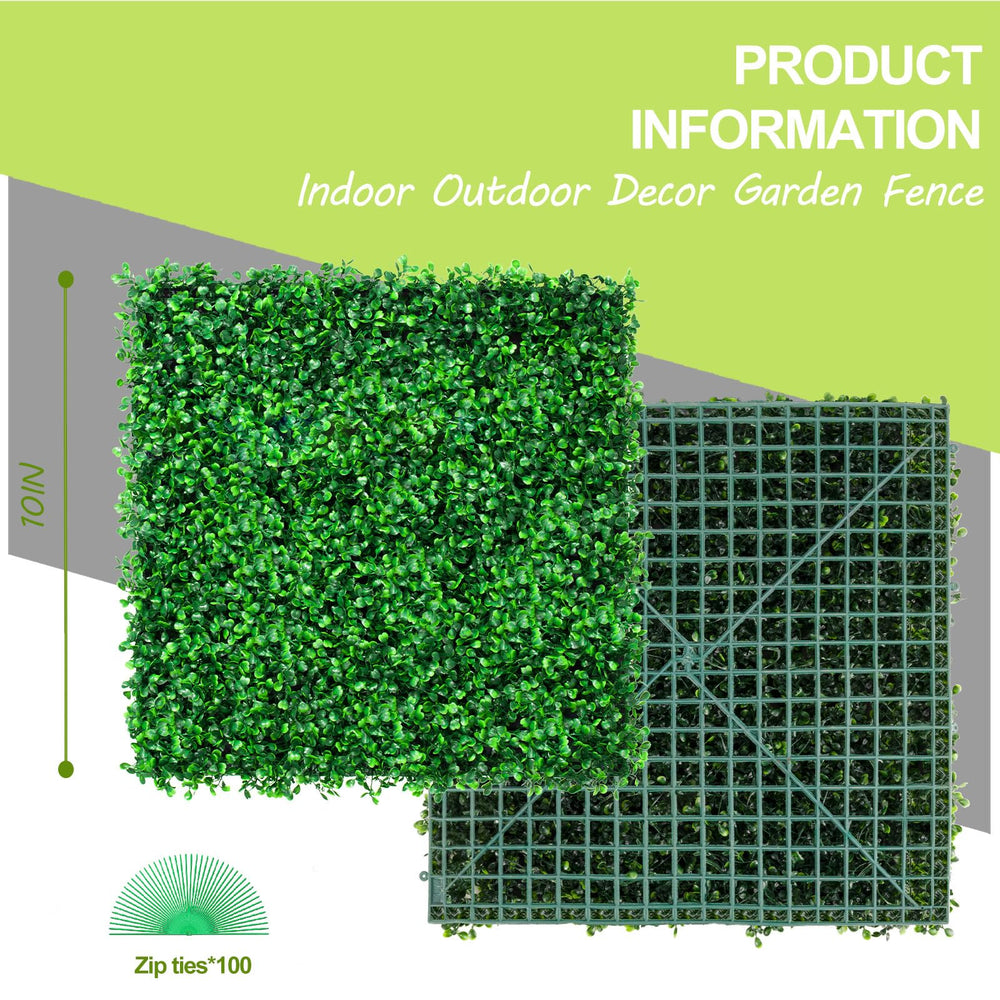 AOKIIE boxwood panels installation with zipper tapes
