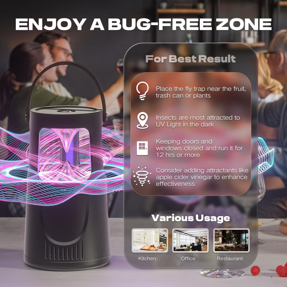 AOKUSOL Indoor Fruit Fly Trap placed in kitchen setting