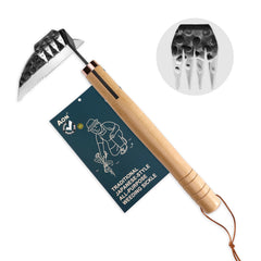 AON Japanese Weeding Sickle front view with sharp stainless steel blade