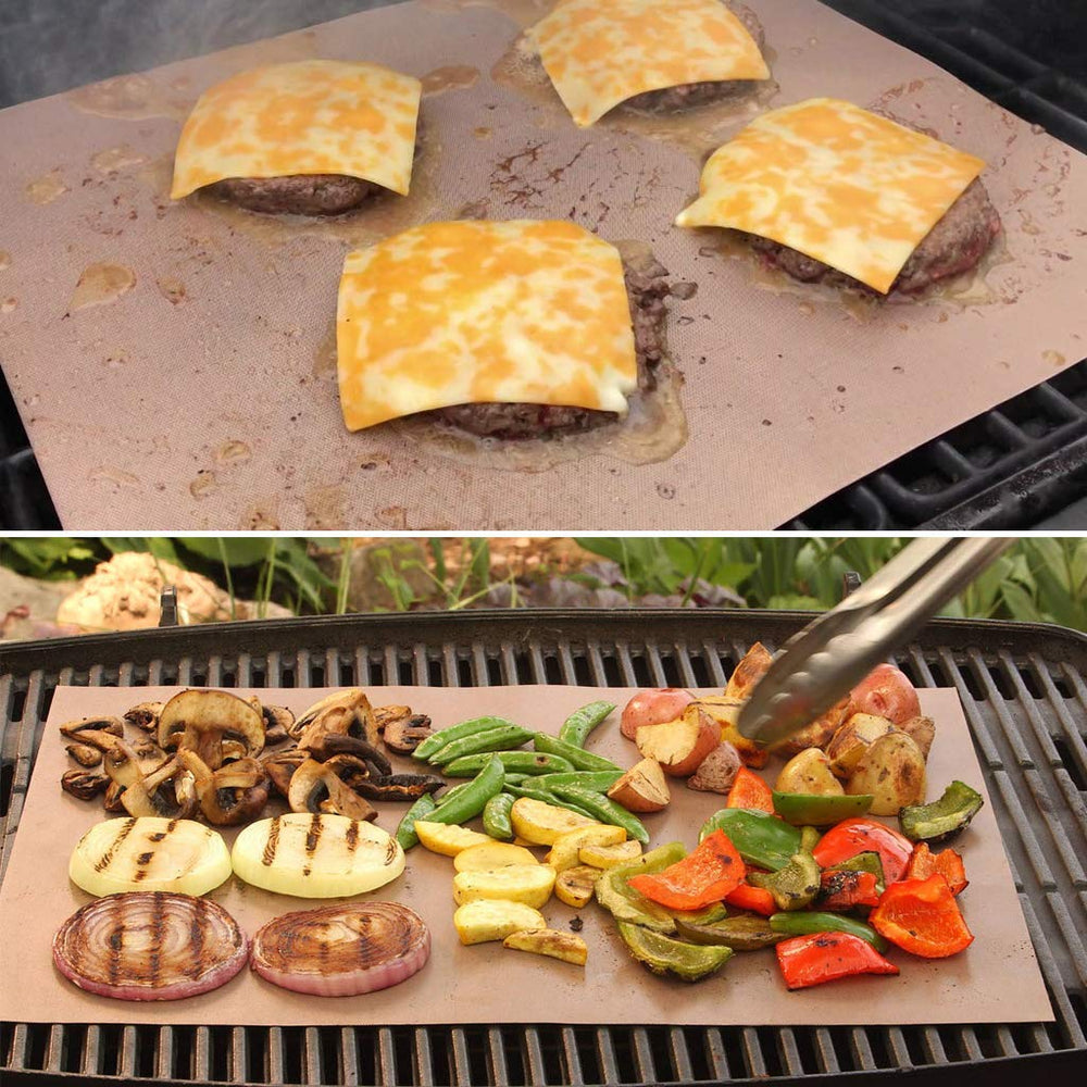 Aoocan Copper Grill Mat laid flat on a table