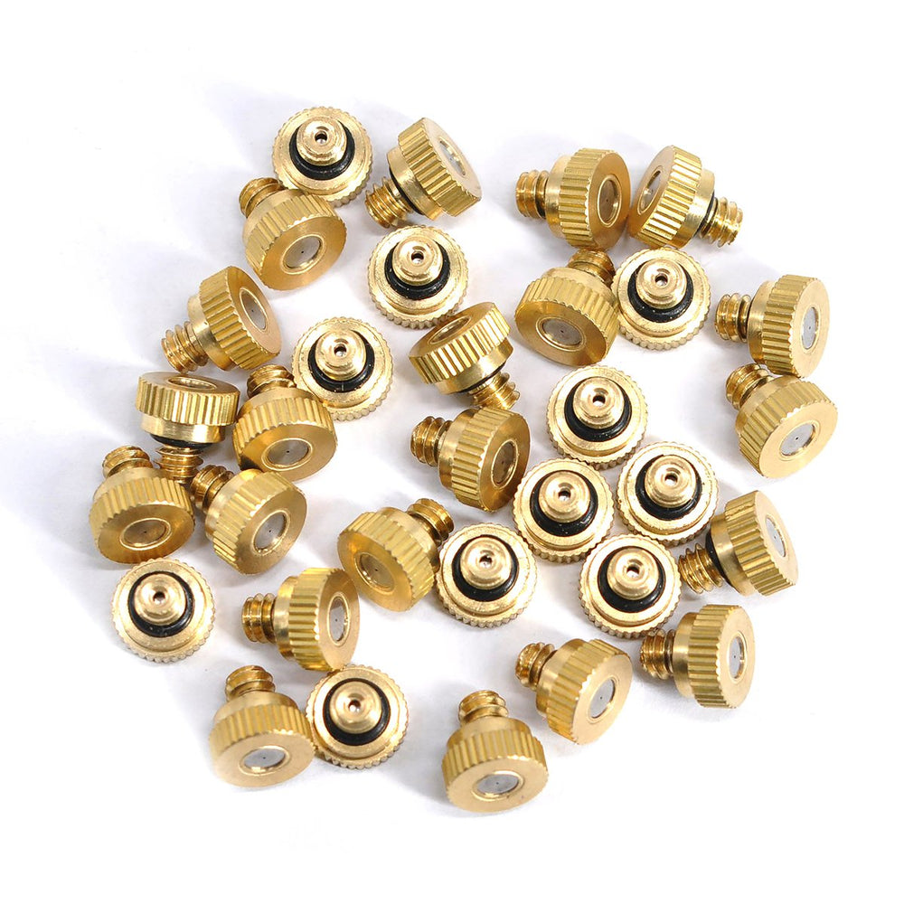 Aootech misting nozzles installed on a cooling system