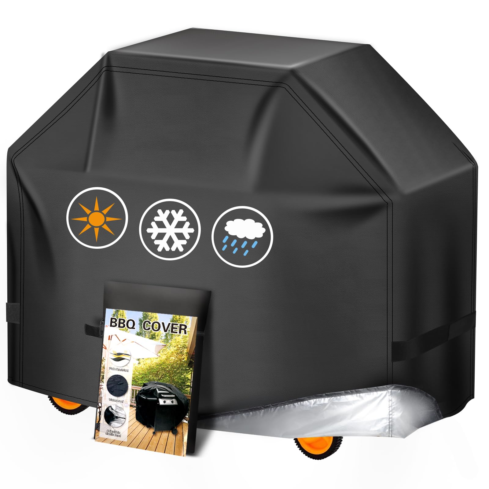 Aoretic 55 inch BBQ grill cover front view
