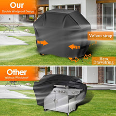 Aoretic BBQ cover protecting grill from rain