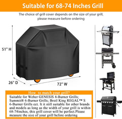 Aoretic grill cover on a Weber grill, showcasing fit