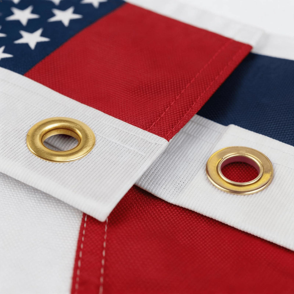 AOTAI American Flag 5x8 FT detailed view of sewn stripes