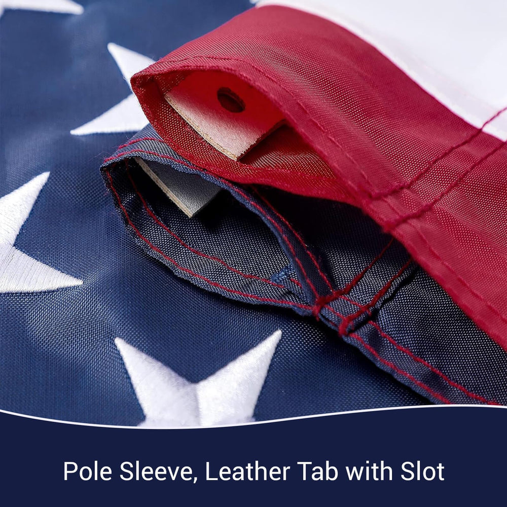 AOTAI American Flag displayed on a pole outdoors