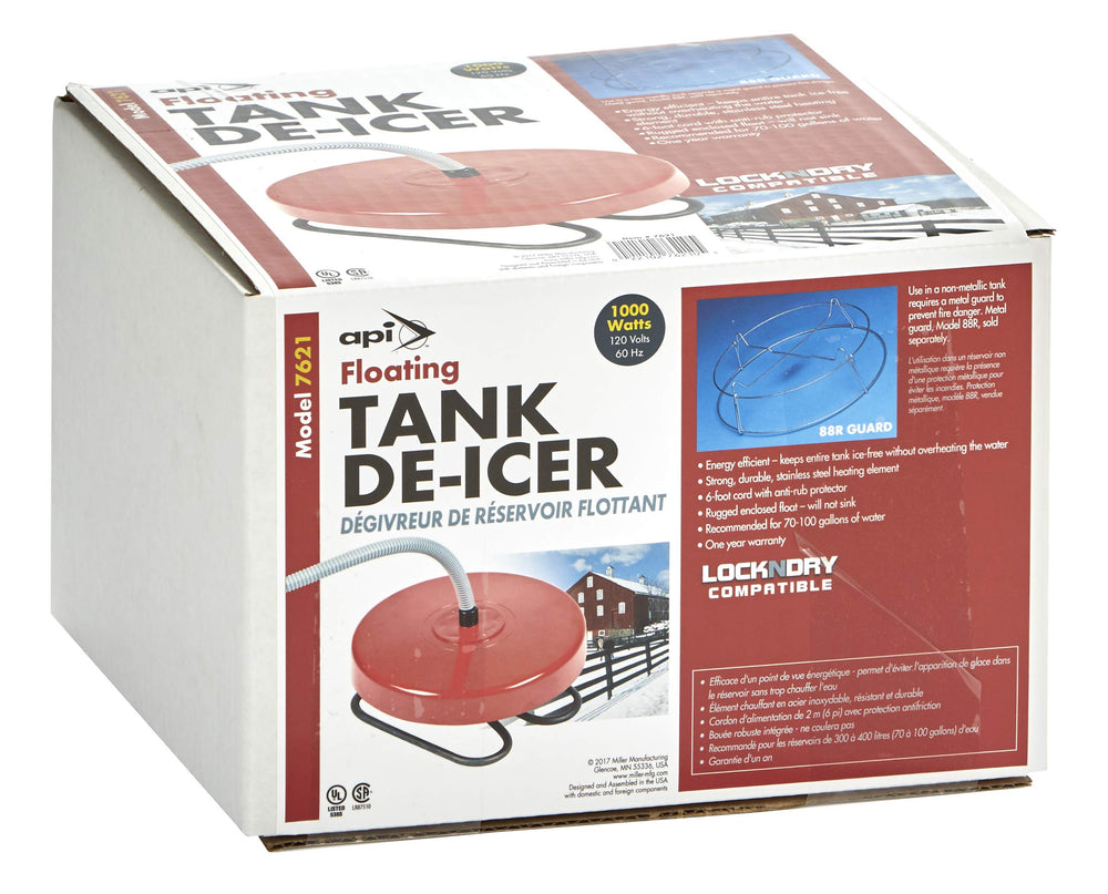 API Floating De-Icer packaging and contents