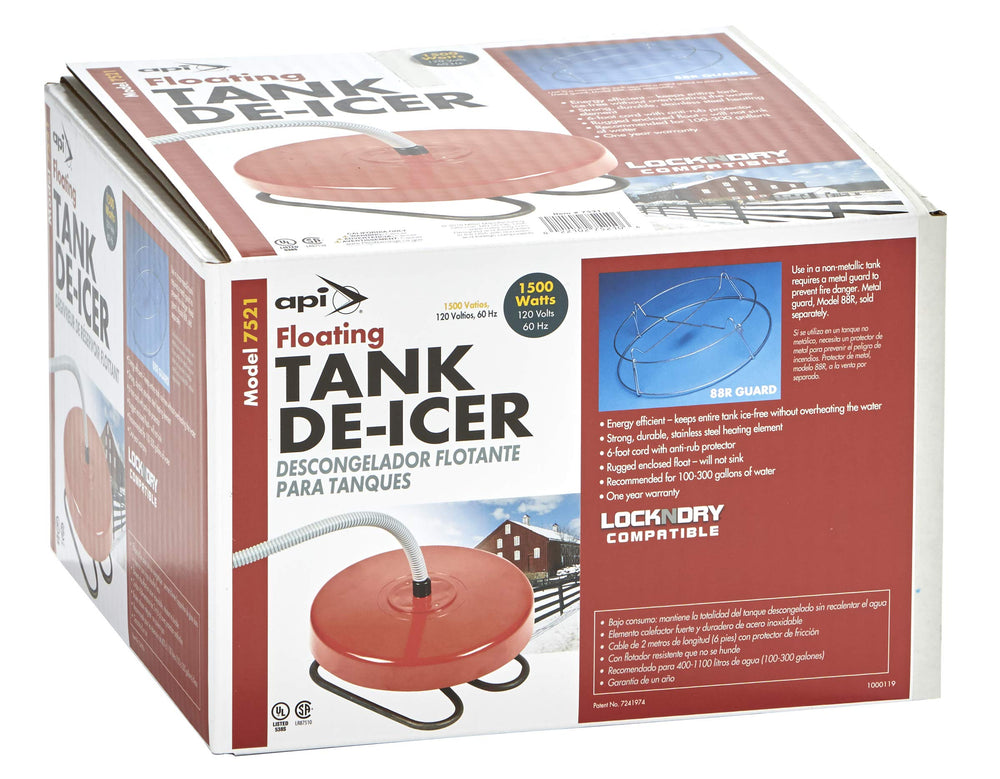 API Floating Pond De-Icer packaging with specifications