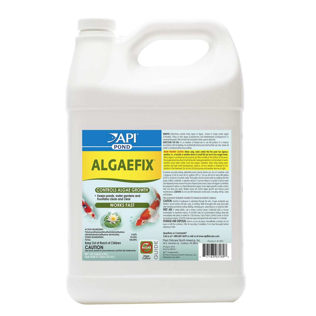 API POND ALGAEFIX 1-Gallon liquid algae control front view