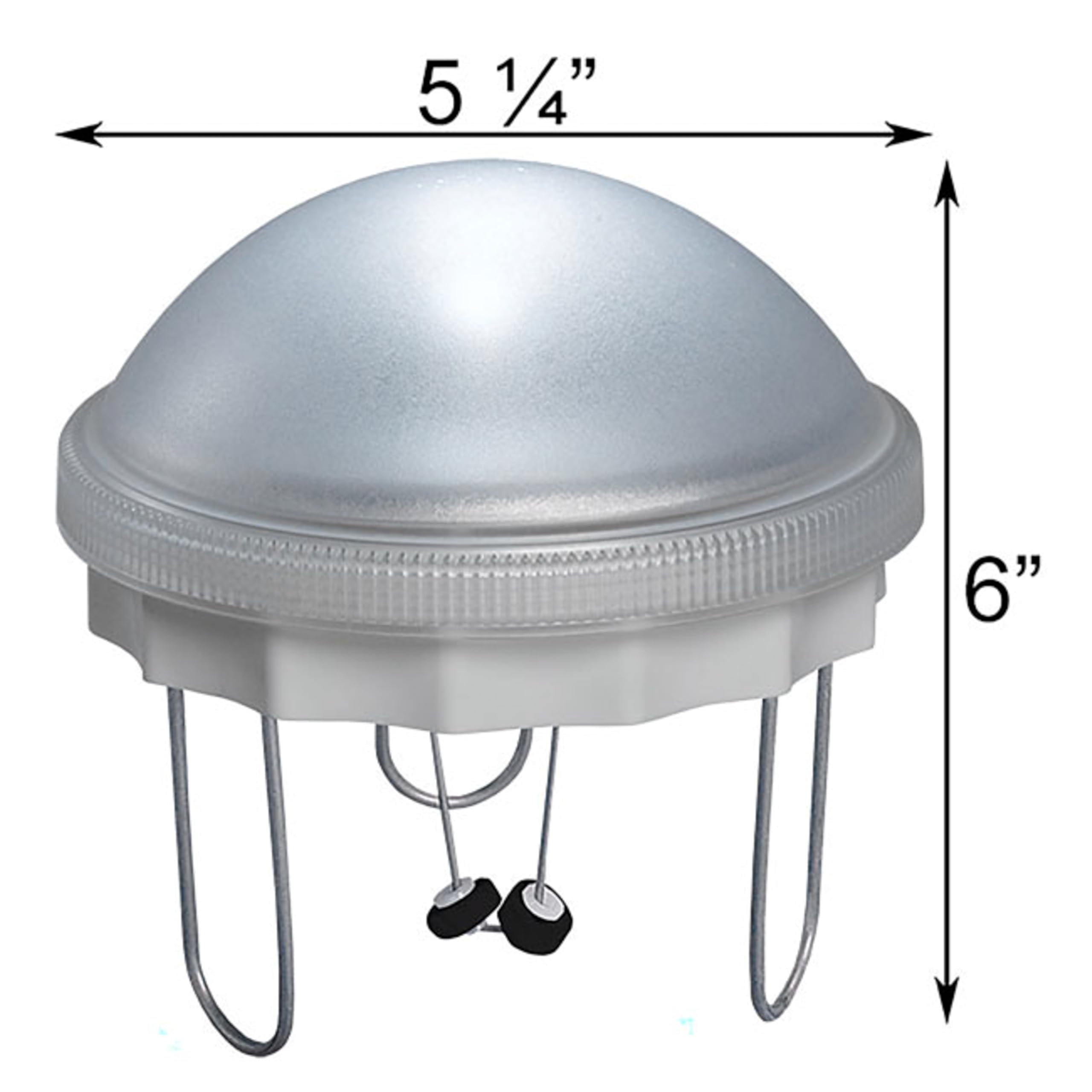 API Solar Water Wiggler 5 inch gray in birdbath