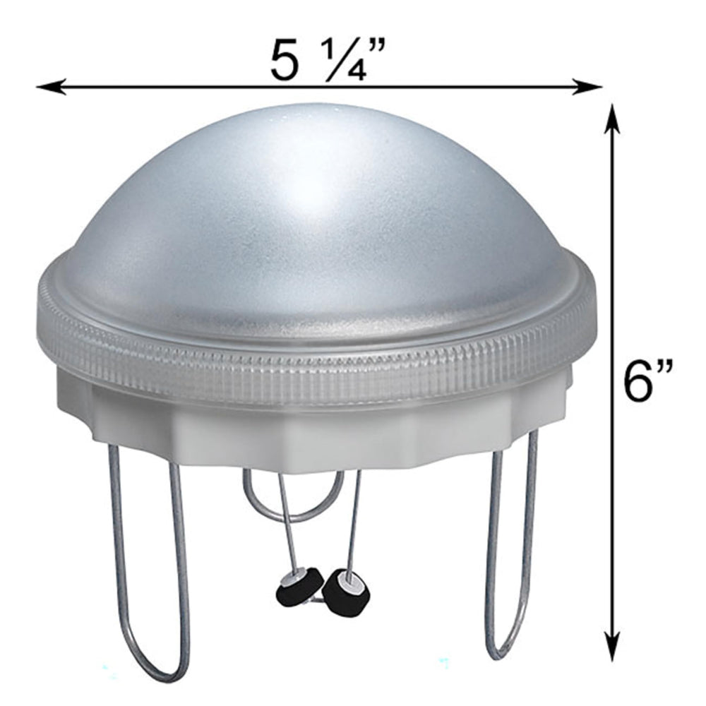 API Solar Water Wiggler 5 inch gray in birdbath