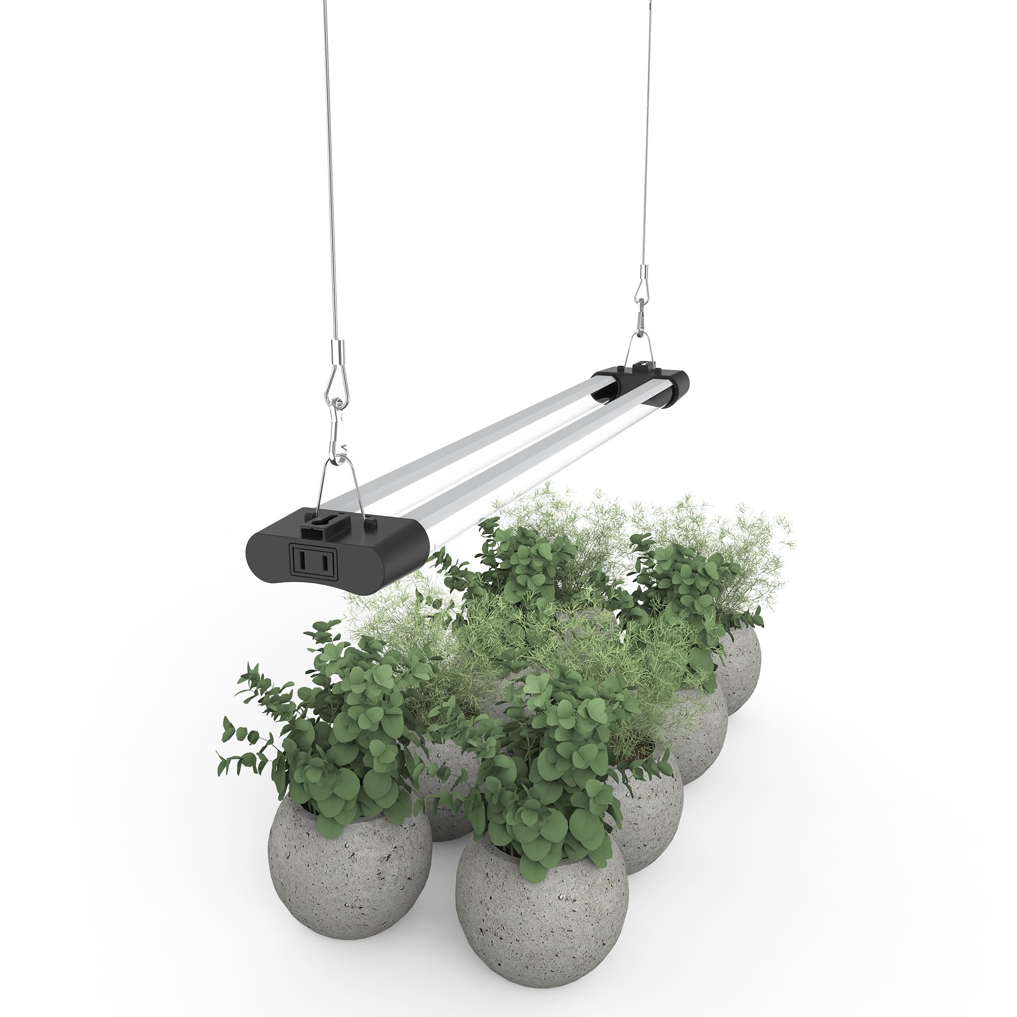 APICDOM LED Grow Light 2FT side view showing black finish